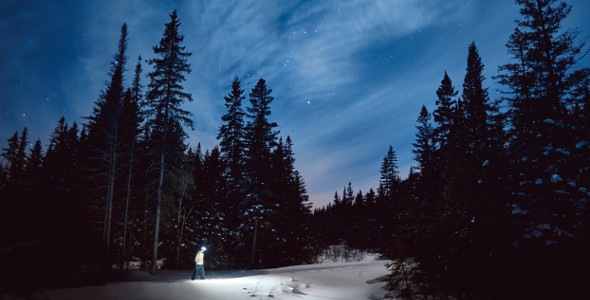 randonnée hivernale nocturne